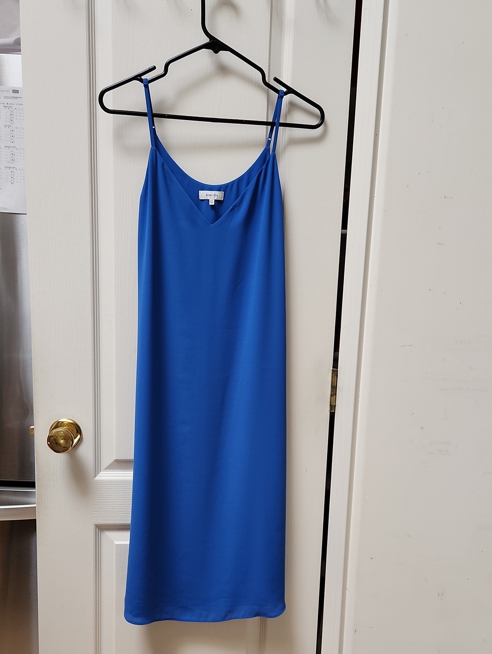 Aritzia Babaton Blue Slip Midi Dress